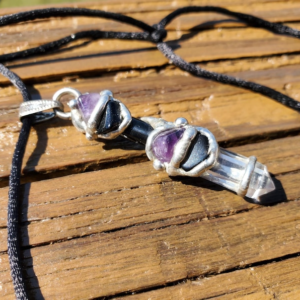 Psychic Peace and Good Luck Amethyst Amulet